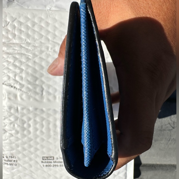 Blue Prada Bifold Wallet - Picture 11 of 16
